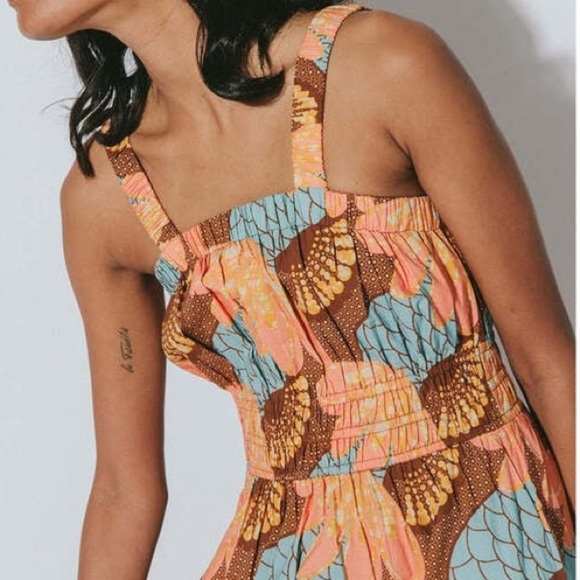 Cleobella Jolene Maxi Dress Riviera Print European Vacation Resortwear Sundress - Picture 7 of 12